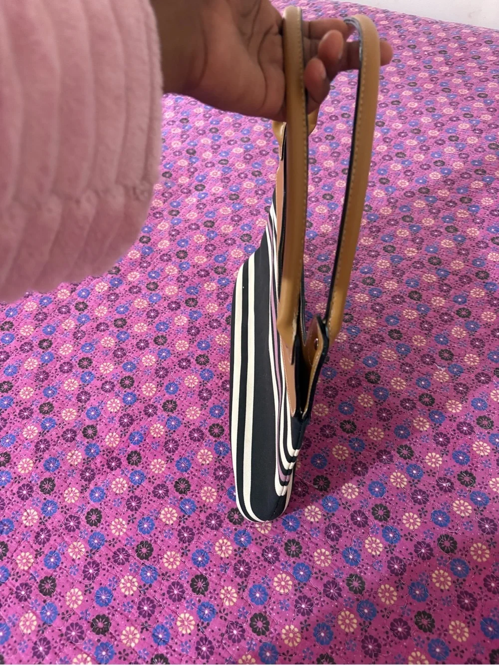 Victoria's Secret Vintage Y2K Striped Shoulder Bag 💜💜💜